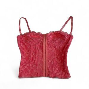 Unbranded Women's Pink and Red Corset